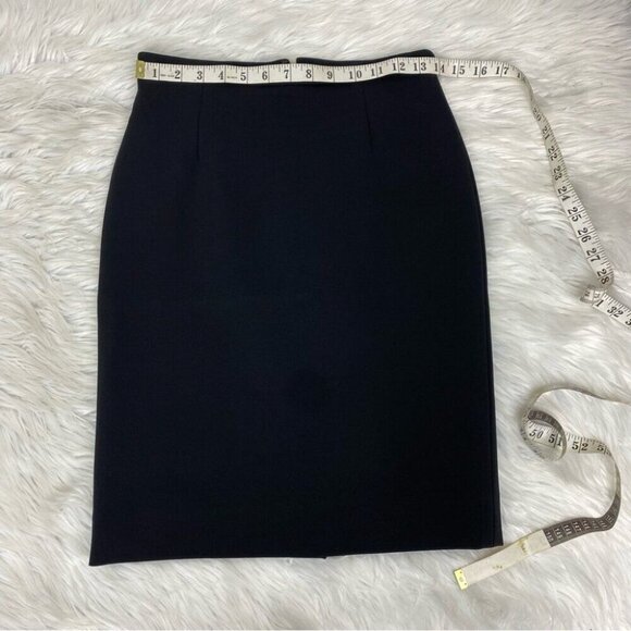 Valentino Women’s Black Quiet Luxury Boss Pencil Career Skirt‎ W26 - Picture 12 of 12
